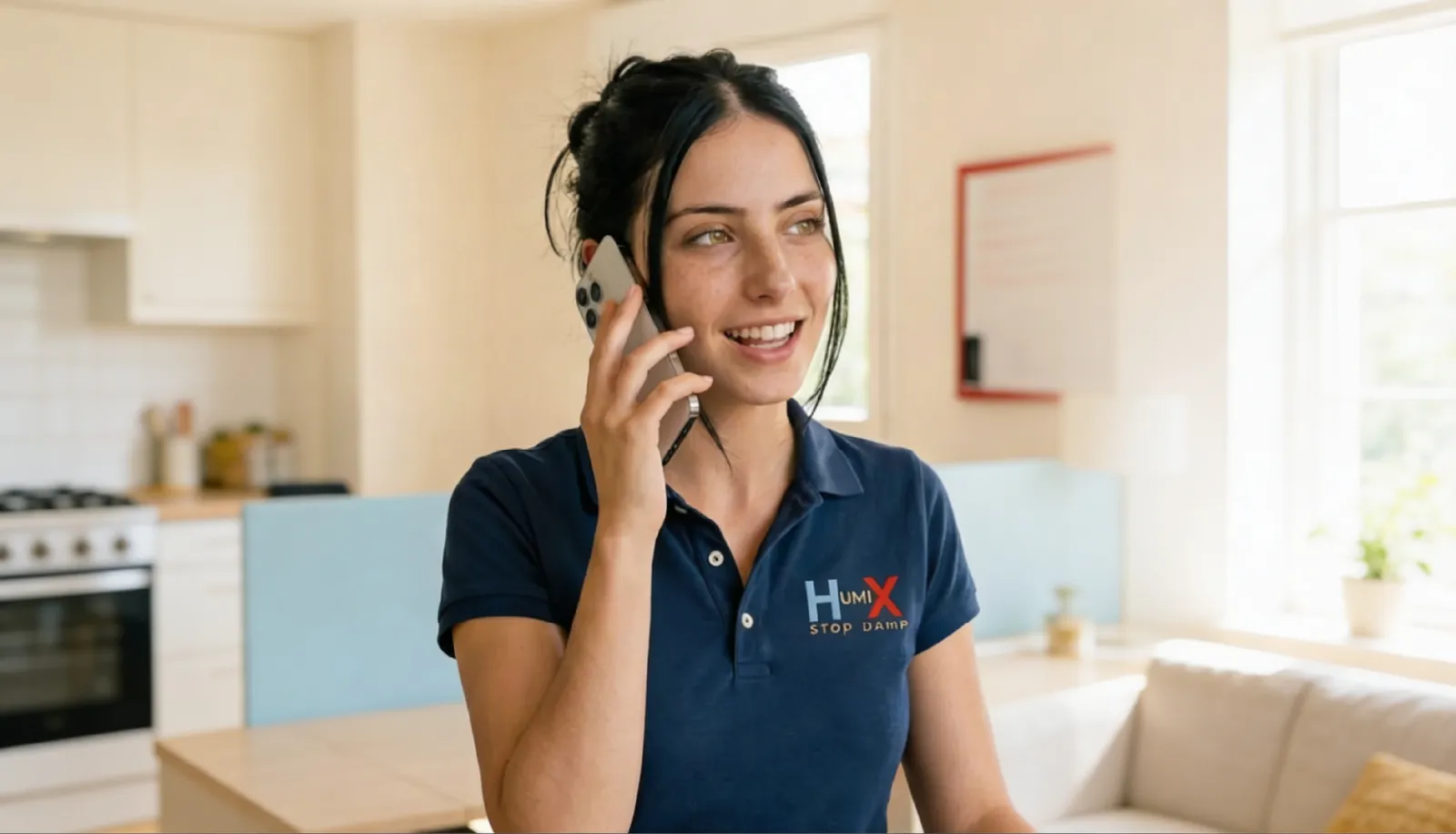 HUMIX Canada specialist helping a homeowner with a damp assessment