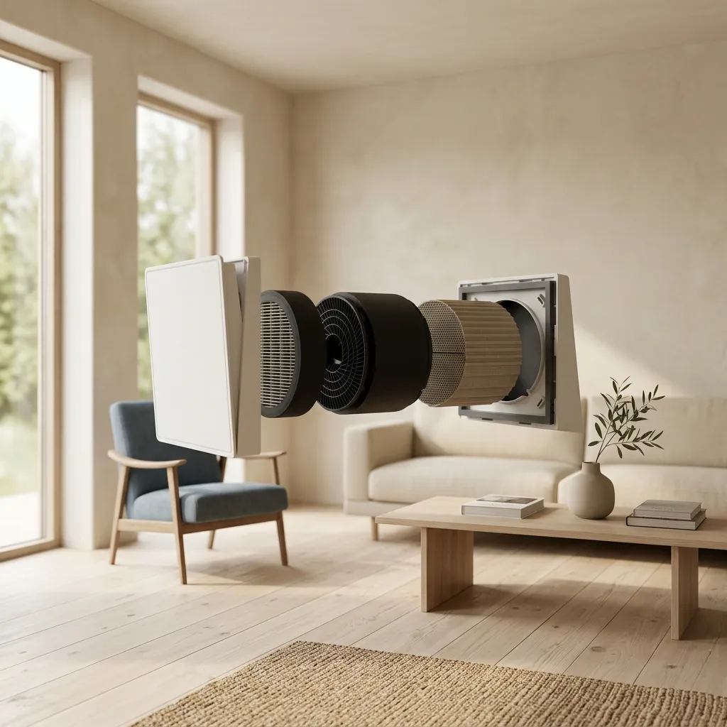 EcoPair ventilation system for indoor humidity control in a Canadian home